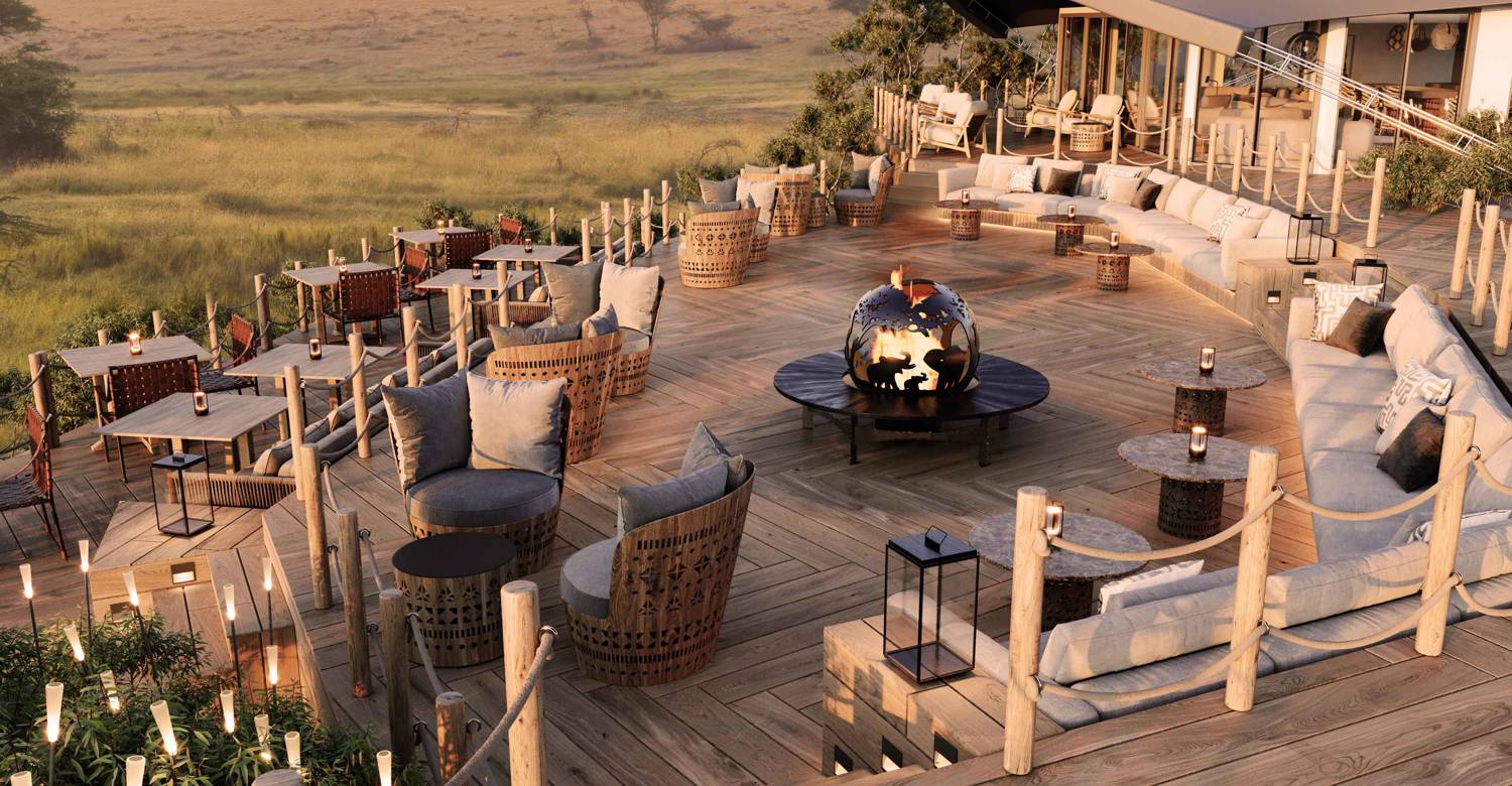 Mahali Mzuri, Kenya, Deck with Fire Pit 